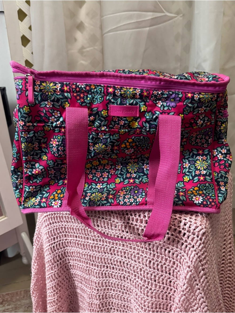 Vera Bradley Hot Pink Floral COOLER Tote